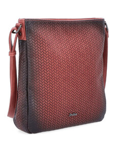 Kabelka ze syntetické kůže crossbody Indee červená 6305 CV