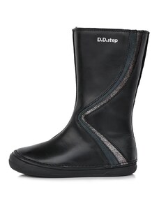 DD Step Dívčí kozačky DDstep W078-398 Black