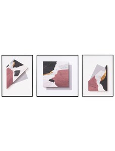 Set tří abstraktních obrazů Somcasa Ombra