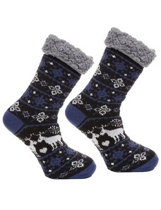 Moraj Protiskluzové ponožky Nordic winter modré