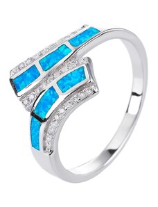Stříbrný prsten ŘECKÝ modrý OPÁL