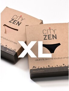 CityZen Kalhotky VALENCIA černé+tělové - XL