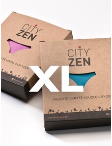 CityZen Kalhotky VALENCIA petrolejové+šeříkové - XL