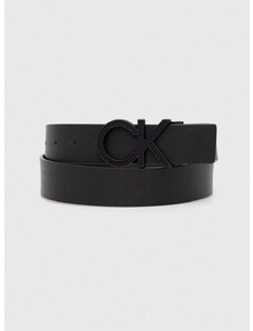 Oboustranný kožený pásek Calvin Klein pánský, černá barva, K50K511336