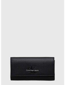 Peněženka Calvin Klein Jeans černá barva