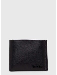 Kožená peněženka Calvin Klein černá barva, K50K511276