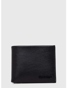 Kožená peněženka Calvin Klein černá barva, K50K511277
