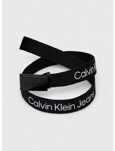 Dětský pásek Calvin Klein Jeans černá barva