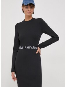 Šaty Calvin Klein Jeans černá barva, mini, J20J222518