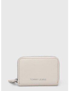 Peněženka Tommy Jeans béžová barva