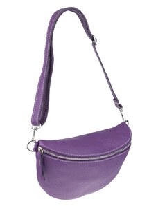 NovaKabelka.cz Kožená kabelka crossbody Reni Grande Viola fialová