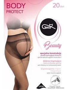 TĚHOTENSKÉ PUNČOCHOVÉ KALHOTY GATTA BODY PROTECT 20 DEN Černá