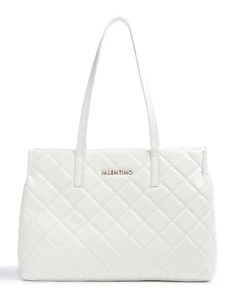 VALENTINO bags Ocarina shopper velká prošívaná kabelka bílá