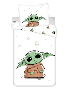 JERRY FABRICS Povlečení Star Wars Baby Yoda Bavlna, 140/200, 70/90 cm