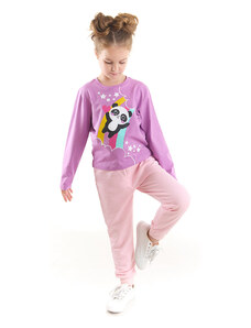 Denokids Rainbow Panda Girls Kids T-Shirt Pants Suit