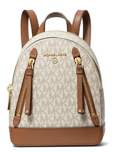 Michael Kors Brooklyn Extra-Small Logo Backpack Vanilla
