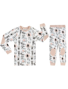 Jacky Dětské pyžamo Zvířátka růžové