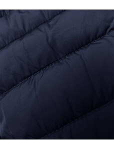 J.STYLE Tmavě modrá dámská prošívaná bunda s kapucí (16M9103-215)
