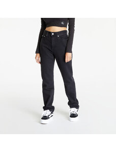 Dámské kalhoty Calvin Klein Jeans Authentic Slim Straight Black