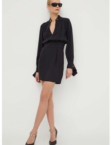 Šaty Elisabetta Franchi černá barva, mini