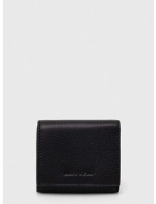 Kožená peněženka Marc O'Polo černá barva