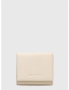 Kožená peněženka Marc O'Polo béžová barva