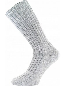 JIZERA zimní žebrované ponožky se zdravotním lemem Boma světle modrá 35-38