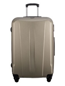Kvalitní velký cestovní kufr L Paris ABS803A 6 zlatý 116l Puccini