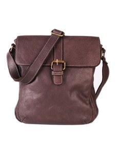 Dámské čokoládové kožené kabelky crossbody Satchel