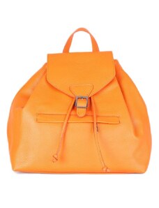 Oranžové kožené dámské batohy Svetlana