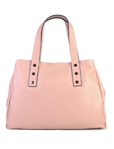 Růžové dámské kožené kabelky na rameno Berina