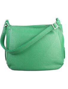 Dámské italské kožené kabelky zelené Melana