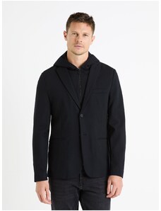 Černé pánské sako s kapucí Celio Fublaz