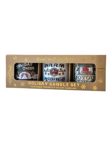 Seasons Greetings Holiday Mini Candle Gift Set - Good & Well Supply Co