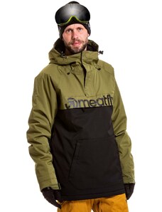 Meatfly pánská SNB & SKI bunda Slinger Premium Green Leaves/Black | Zelená