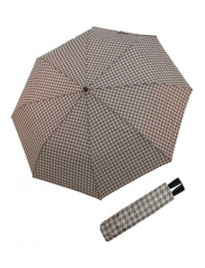 Doppler Fiber Mini Denver - dámský skládací deštník, béžová, geometrický / abstraktní