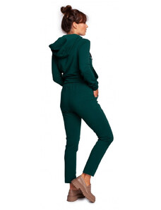 BeWear B243 Kalhoty s rovnou nohavicí a oky - tmavě zelené