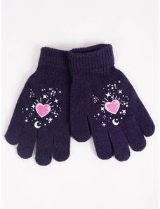 Yoclub Kids's Gloves RED-0012G-AA5A-021 Navy Blue