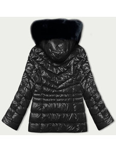 MELYA MELODY Černá dámská prošívaná zimní bunda (V775)