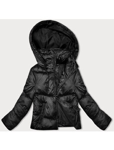 S'WEST Krátká černá péřová zimní bunda (B8193-1)
