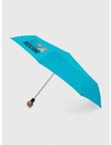 Deštník Moschino tyrkysová barva, 8061 OPENCLOSEA