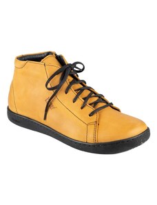 Dámská kožená kotníková obuv Kacper žlutá 27937 G