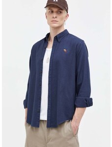 Košile Abercrombie & Fitch tmavomodrá barva, regular, s límečkem button-down