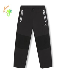 Dětské zateplené šusťákové kalhoty KUGO DK8237, černé