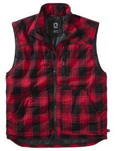 Červeno/černá pánská vesta Brandit Lumber