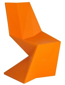 VONDOM Oranžová plastová jídelní židle VERTEX