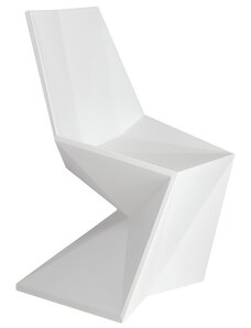 VONDOM Bílá plastová jídelní židle VERTEX