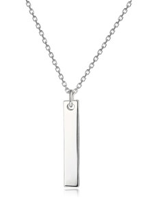 OLIVIE Stříbrný náhrdelník HRANOLEK 8026