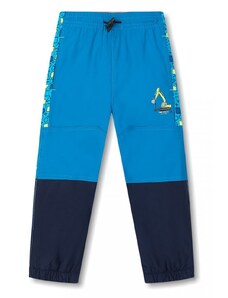 Chlapecké zateplené šusťákové kalhoty Kugo K6970 - modrá