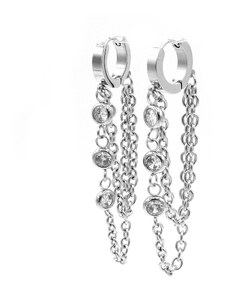 Steel Jewelry Náušnice dlouhé řetízkové z chirurgické oceli NS231079